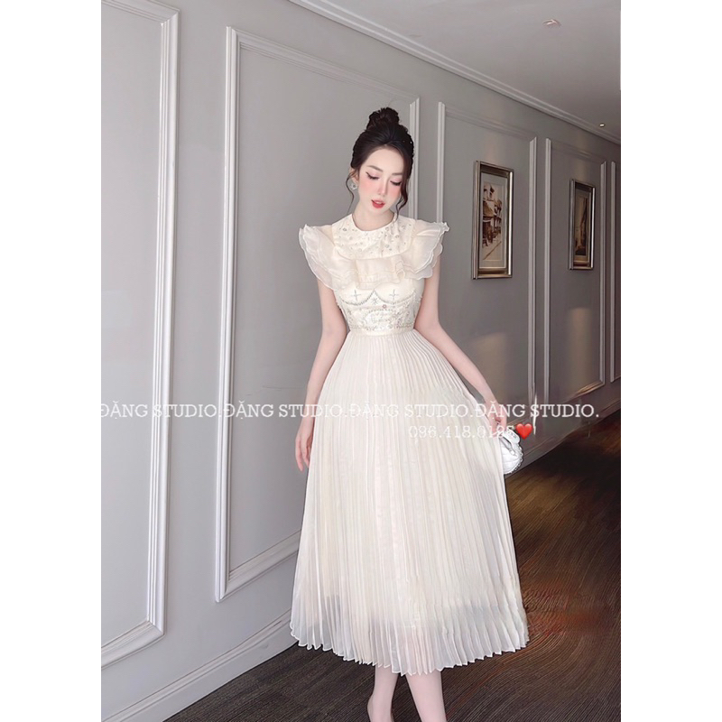 Váy bèo mix xếp ly