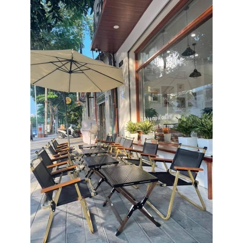 Ghế dù dã ngoại cafe gấp gọn tiện lợi ，ghế câu cá cắm trại thư giãn，ghế dã ngoại