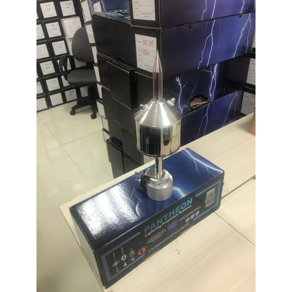 Kim thu sét, Kim chống sét Pantheon CX-040 bán kính bảo vệ an toàn 63m, Kim thu lôi chủ động phóng tia tiên đạo