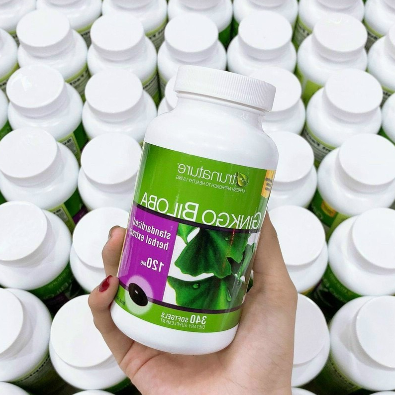 Viên uống bổ não, tăng cường trí nhớ Ginkgo Biloba 120mg lọ 340 viên của mỹ