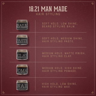 Sáp vuốt tóc 18.21 Man Made CLAY 56gr