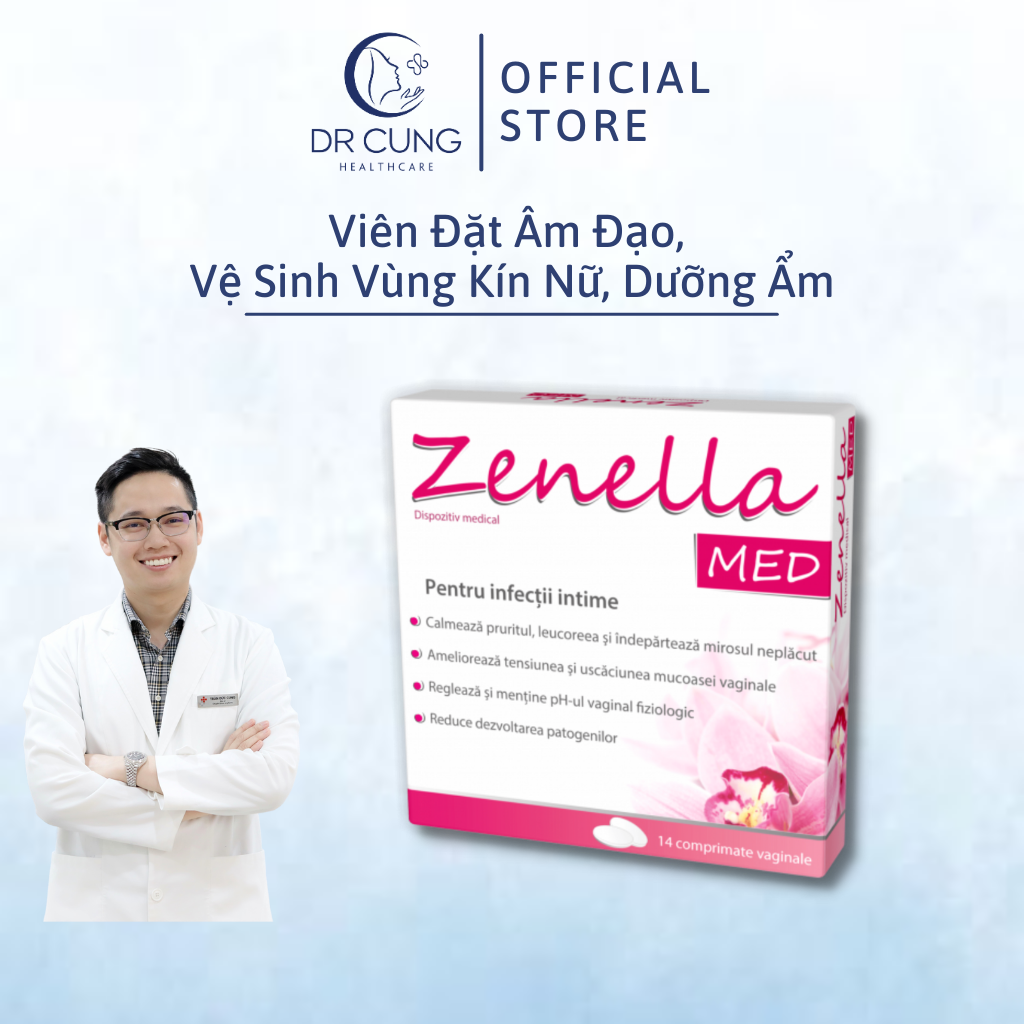 Zenella MED - Vệ Sinh Vùng Kín Nữ, Dưỡng Ẩm, Tái Tạo Da, Khử Mùi Hôi [Chính Hãng]