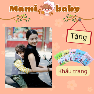 Đai an toàn cho bé có đỡ cổ khi đi xe máy - đai địu đa năng xe máy