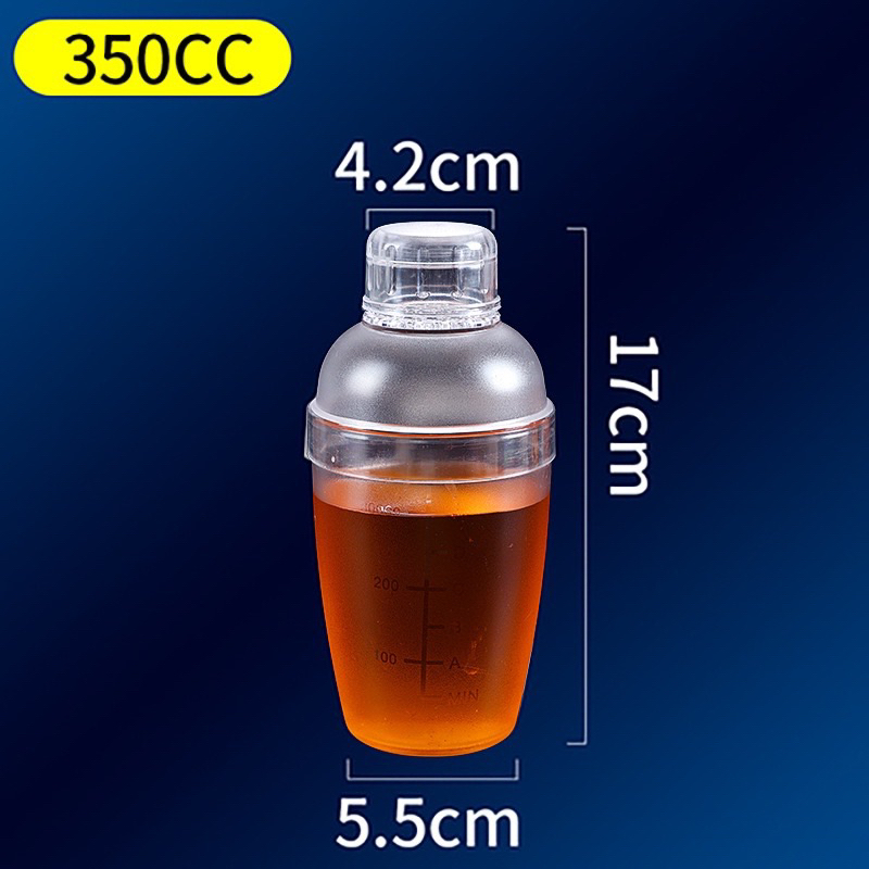 Bình Lắc Shaker Nhựa Chia Vạch dùng pha chế ( 350ml,500ml,700ml,1000ml)