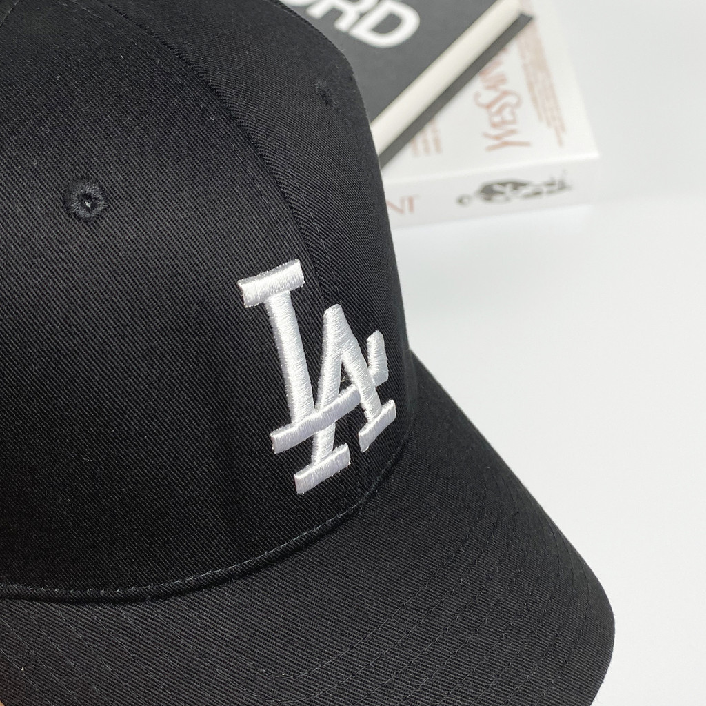 Mũ lưỡi trai nón kết MLB thêu LA cho nam nữ chất kaki full tem tag - PASIO