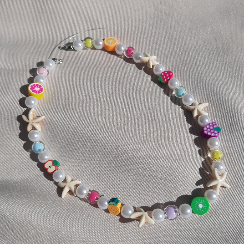 Vòng cổ sao biển và hạt sắc màu Hawaii 🌺