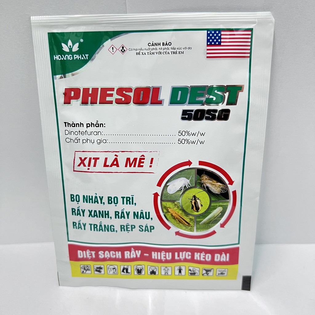 Diệt sạch rầy, xịt là mê Phesol Dest 50SG