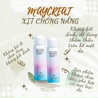 Chống Nắng Trắng Da Toàn Thân Maycreat Dạng Xịt 150ml
