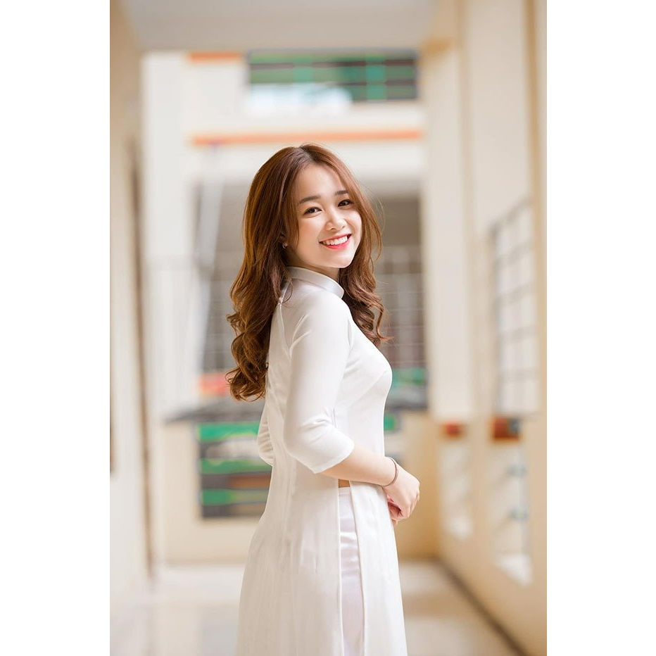 Áo dài trắng đồng phục học sinh, chụp kỉ yếu