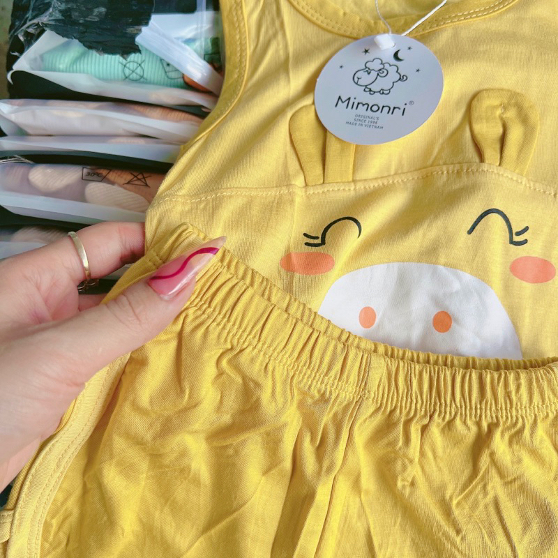 Set bộ ba lỗ thun lạnh cho bé 5-18kg