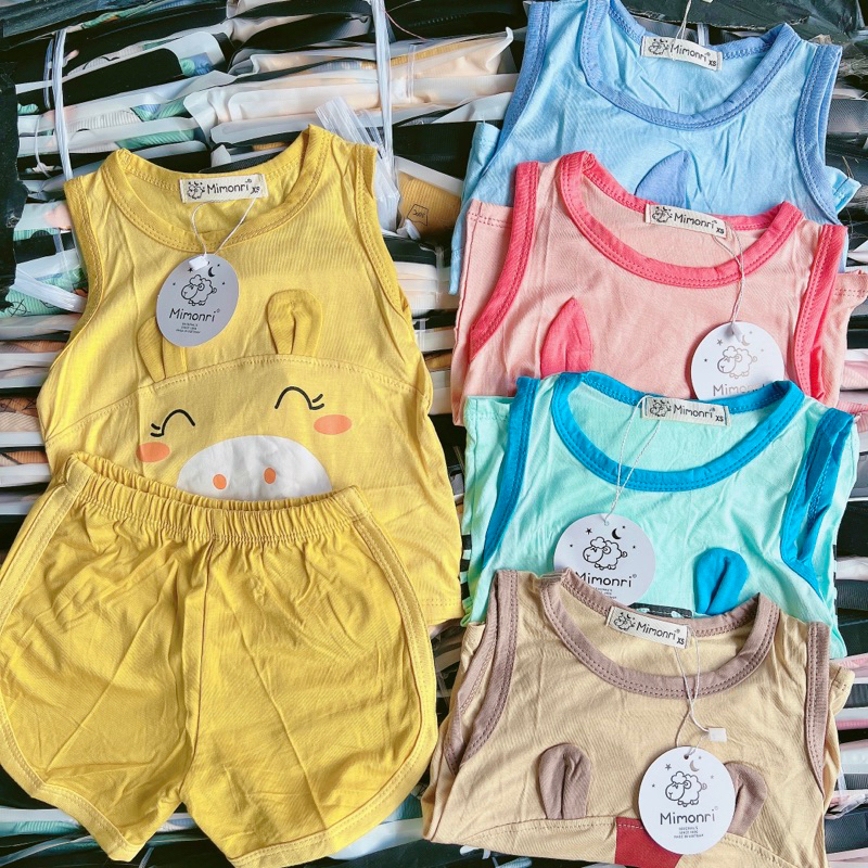 Set bộ ba lỗ thun lạnh cho bé 5-18kg