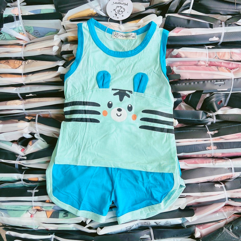 Set bộ ba lỗ thun lạnh cho bé 5-18kg