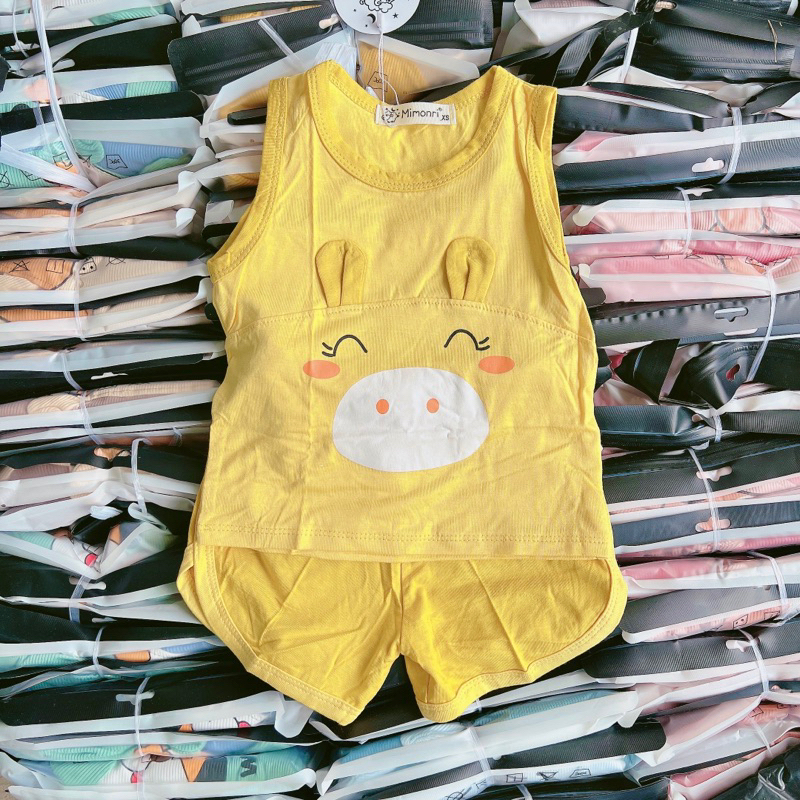 Set bộ ba lỗ thun lạnh cho bé 5-18kg