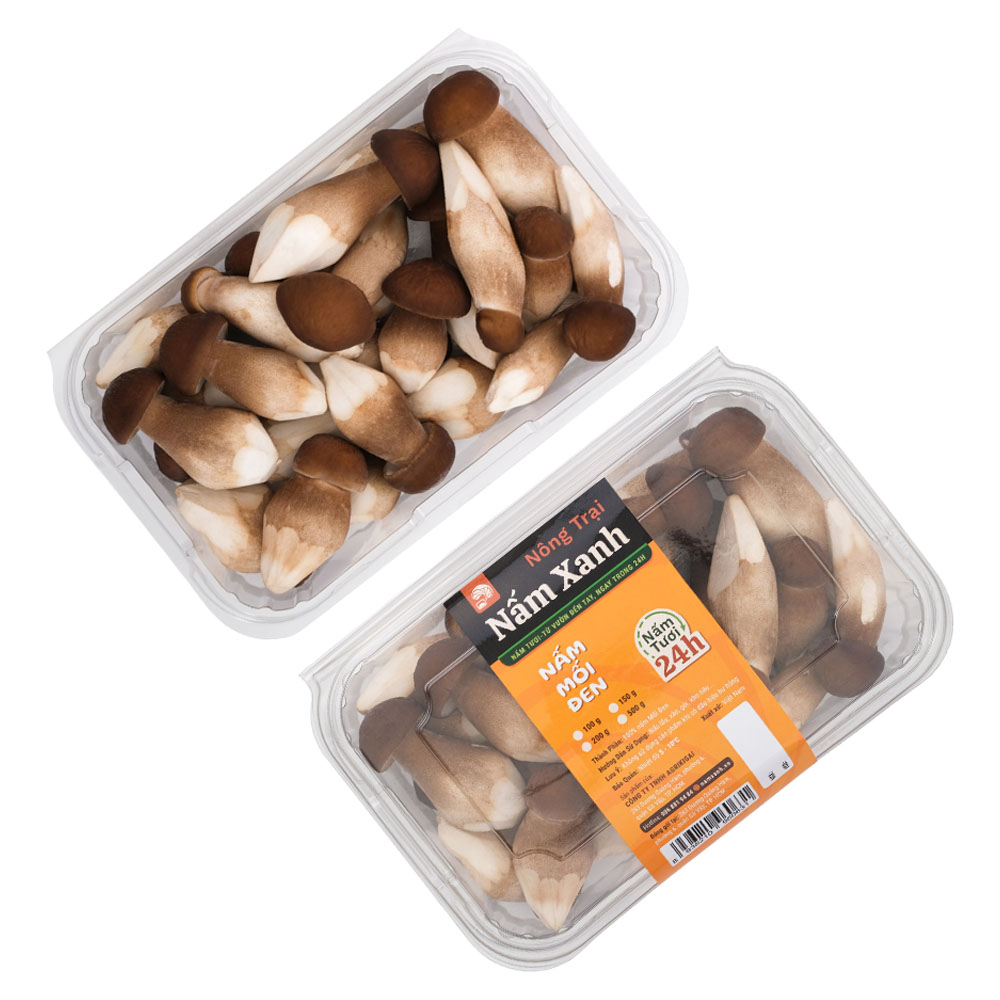 Nấm Mối Đen Tươi Loại 1 Đã Gọt Gốc Sạch 100gr 200gr Ngon Ngọt Bùi - Nông Trại Nấm Xanh