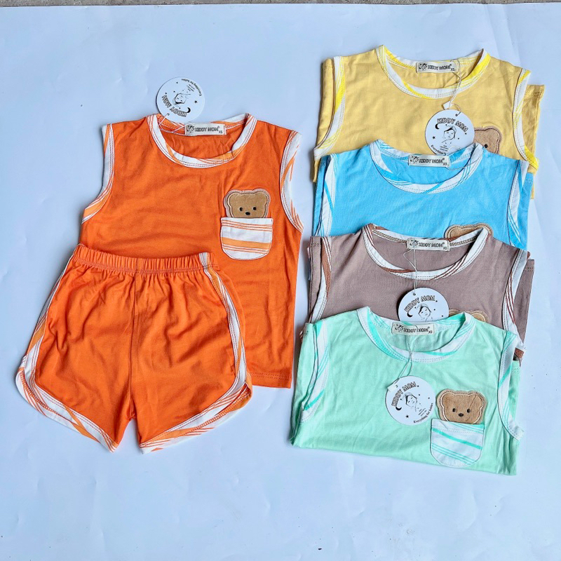 Set bộ sát nách thun lạnh cho bé 5-18kg
