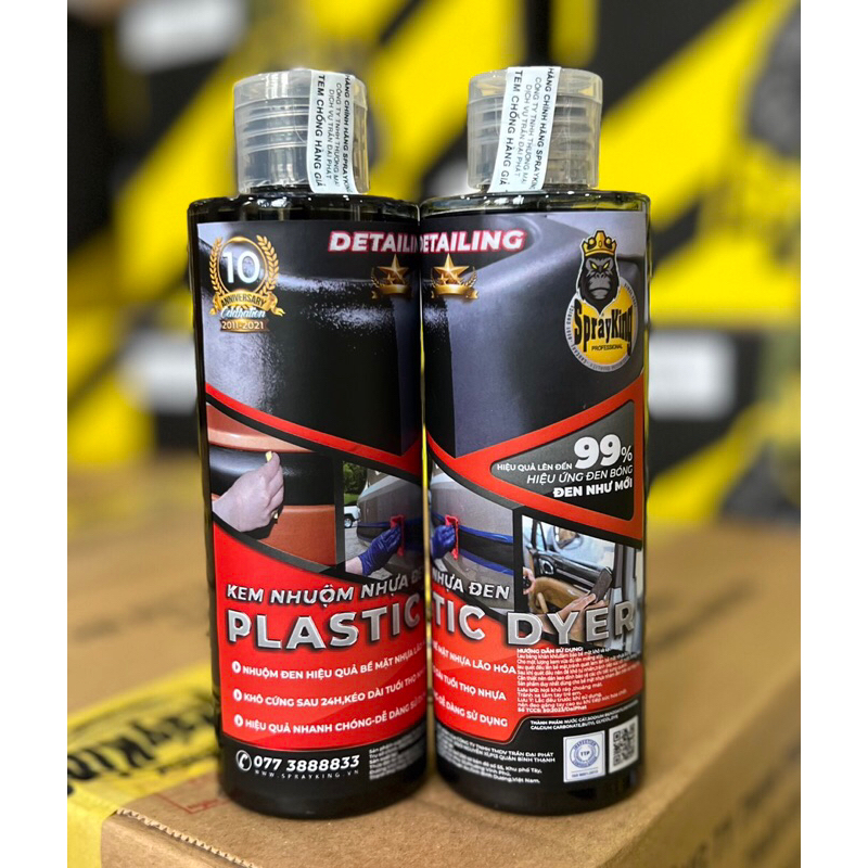 Kem Nhuộm Nhựa Đen_Sprayking Plastic Dyer 200ml