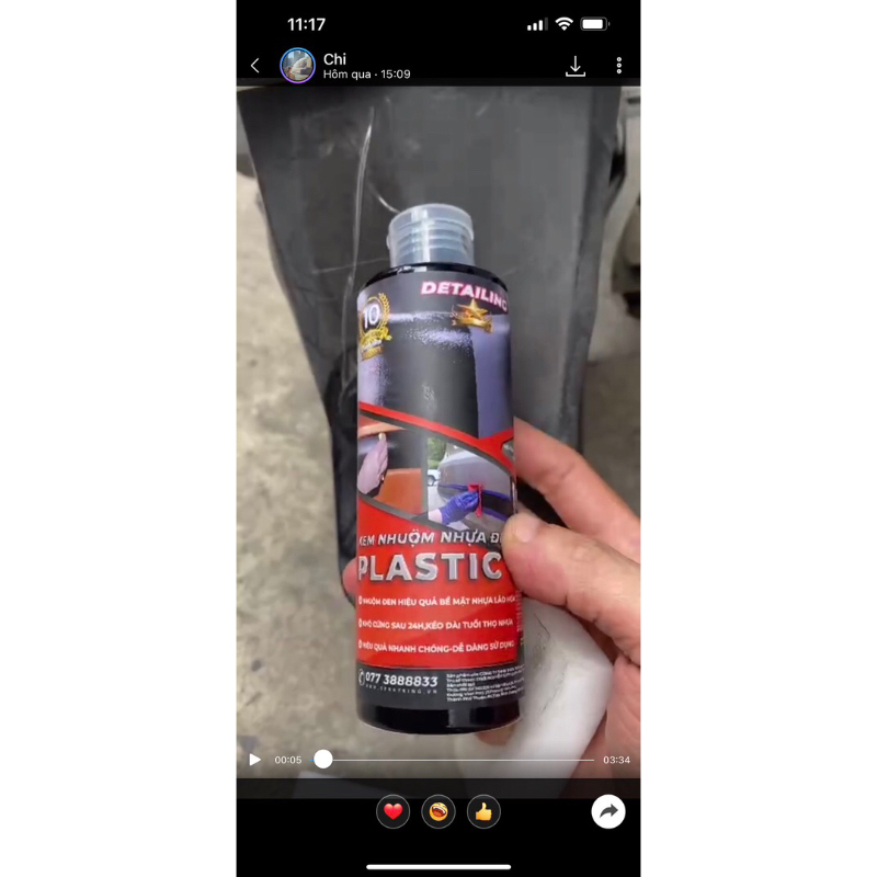 Kem Nhuộm Nhựa Đen_Sprayking Plastic Dyer 200ml