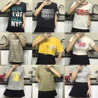 Áo phông mĩ, áo croptop áo baby tee 2hand Hàn- Nhật nhiều mẫu