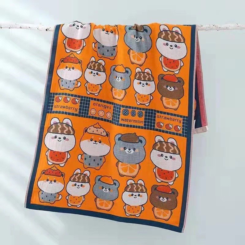 Khăn tắm có mũ cho bé khăn choàng tắm cotton khăn tắm xô đồ dùng cho bé