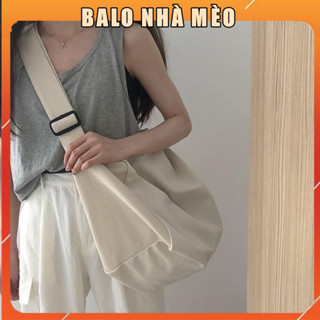  TÚI TOTE ĐEO CHÉO TRỐNG SIU TO CÓ KHÓA KÉO & TÚI CON VẢI CANVAS PHONG CÁCH ULZZANG ĐỂ ĐƯỢC SÁCH ĐỒ THOẢI MÁI CVTR05 