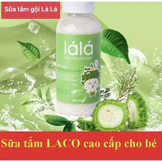 Sữa tắm gội bé thảo được LÁ LÁ LACO không cay mắt làm sạch thơm bảo vệ làn da tự nhiên an toàn sức khỏe cho bé - 50ml