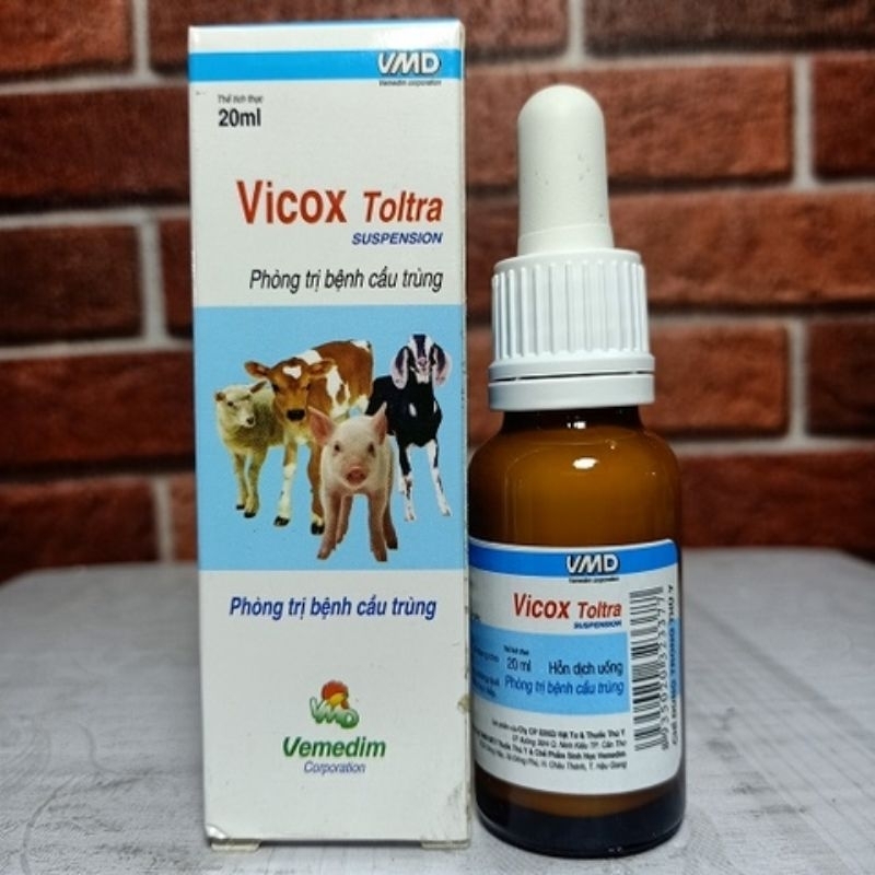 Vicox Toltra 20ml cầu trùng heo, thỏ, dê, cừu, trâu bò