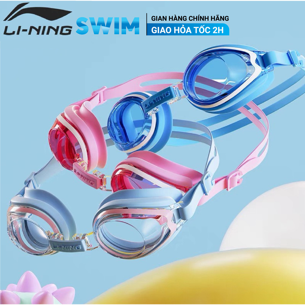Kính Bơi Trẻ Em LI-NING Ngăn Nước Tuyệt Đối Kính Bơi LINING Trẻ Em Tặng Kèm Nút Tai