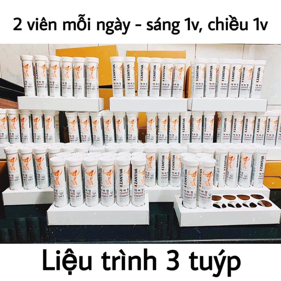 Viên Sủi Hỗ Trợ Giảm Cân ZANTIVA Lọ 20 Viên
