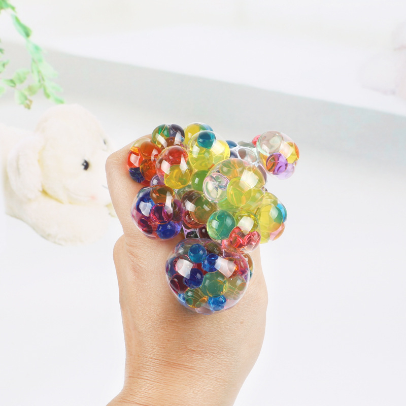Bóng Lưới Bóp Tay Giảm Stress Thú Vị Đường Kính 6cm - Bộ Sản Phẩm Đồ Bóp Giảm Stress