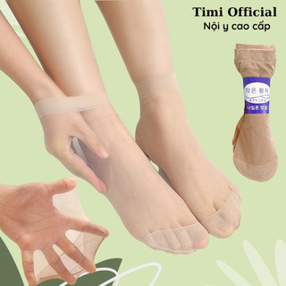 Tất da chân tất giấy nữ siêu dai vớ cổ ngắn mỏng Timi M01