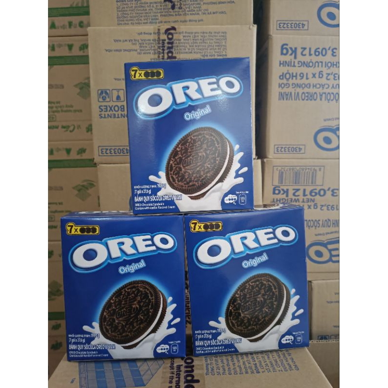 1 hộp Bánh quy OREO vị vani 193g