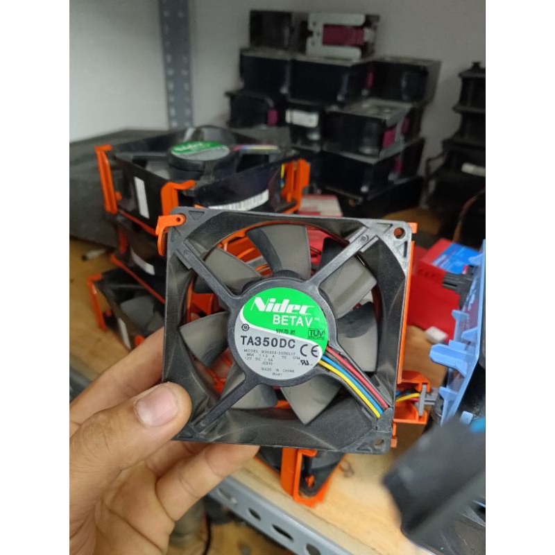 Quạt server hp nidec 12v 1A, vuông 9cm