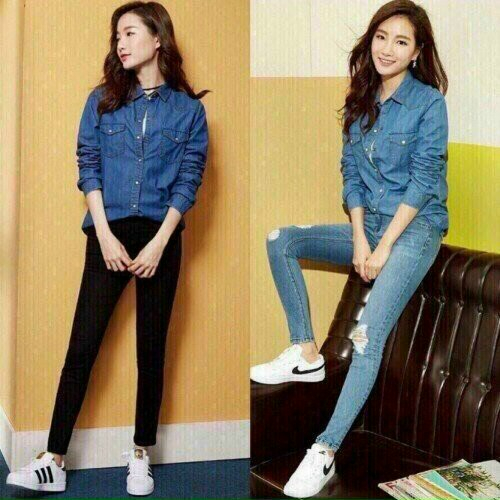 ÁO SO MI JEAN NỮ HOLLISTER, ÁO SƠ MI NỮ, ÁO JEAN NỮ