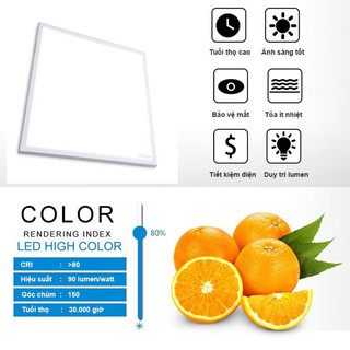 Đèn led panel 60x60 - 60w 48w âm trần siêu sáng siêu rẻ, tấm đèn âm trần led panel 600x600