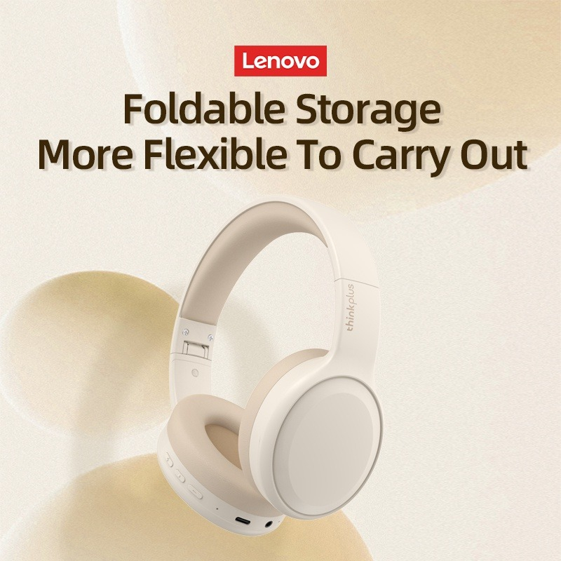 Lenovo TH30 Tai nghe Bluetooth không dây 5.0 tai nghe chụp tai Bluetooth thao trò chơi tai nghe Fone Bluetooth