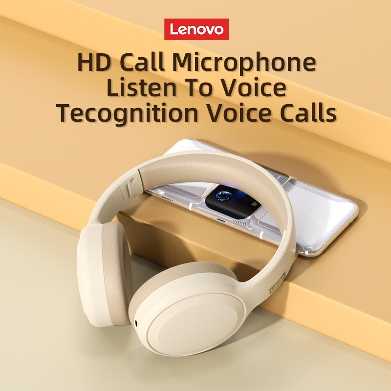 Lenovo TH30 Tai nghe Bluetooth không dây 5.0 tai nghe chụp tai Bluetooth thao trò chơi tai nghe Fone Bluetooth