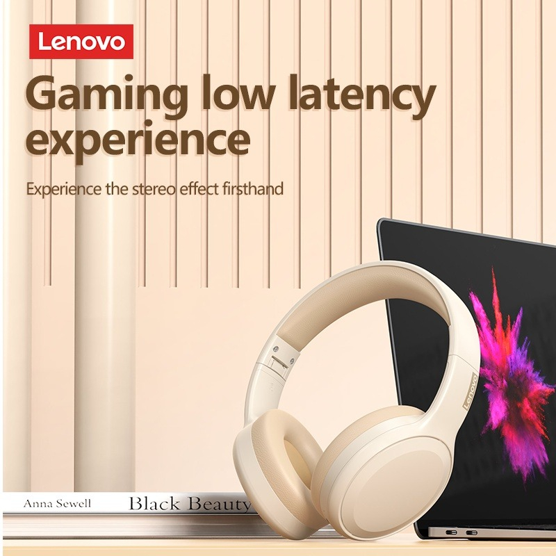 Lenovo TH30 Tai nghe Bluetooth không dây 5.0 tai nghe chụp tai Bluetooth thao trò chơi tai nghe Fone Bluetooth