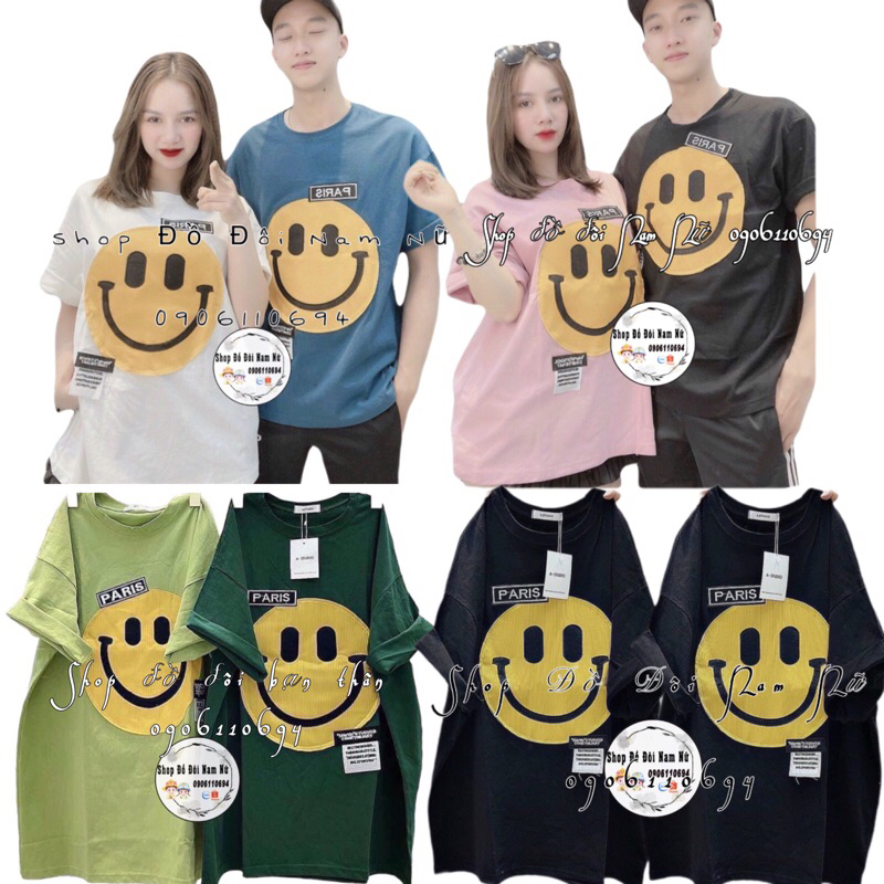 Áo Phông Đôi Cao Cấp Nam Nữ Tay Lỡ Style Xinh Xinh Áo Nhóm Bạn Thân Áo Phông Unisex