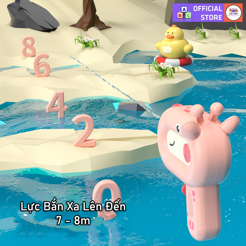 Súng Nước Mini Cầm Tay Cho Bé Hình Động Vật Dễ Thương Sâu Lava, Nhiều Màu Sắc Đồ Chơi Giải Nhiệt Mùa Hè Cho Bé