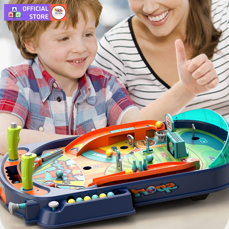 Bộ Đồ Chơi Máy Bắn Bóng Lăn PINBALL Sân Đấu Thể Thao Đa Chức Năng Đồ Chơi Thông Minh Rèn Luyện Tay Mắt Tư Duy Cho Bé