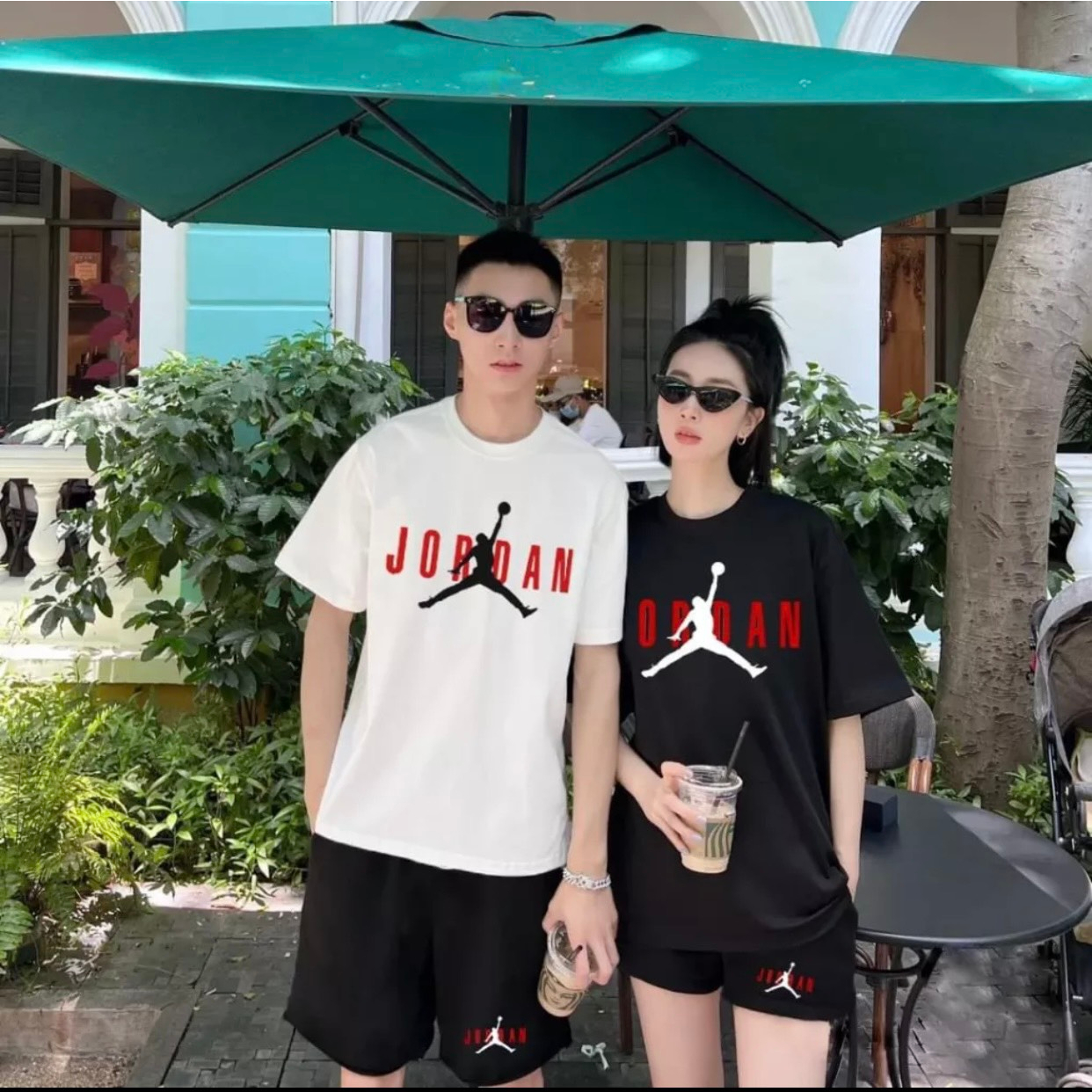 Bộ Quần Áo Thể Thao Mùa Hè Nam Nữ Họa Tiết JOCDAN | BigBuy360 - bigbuy360.vn