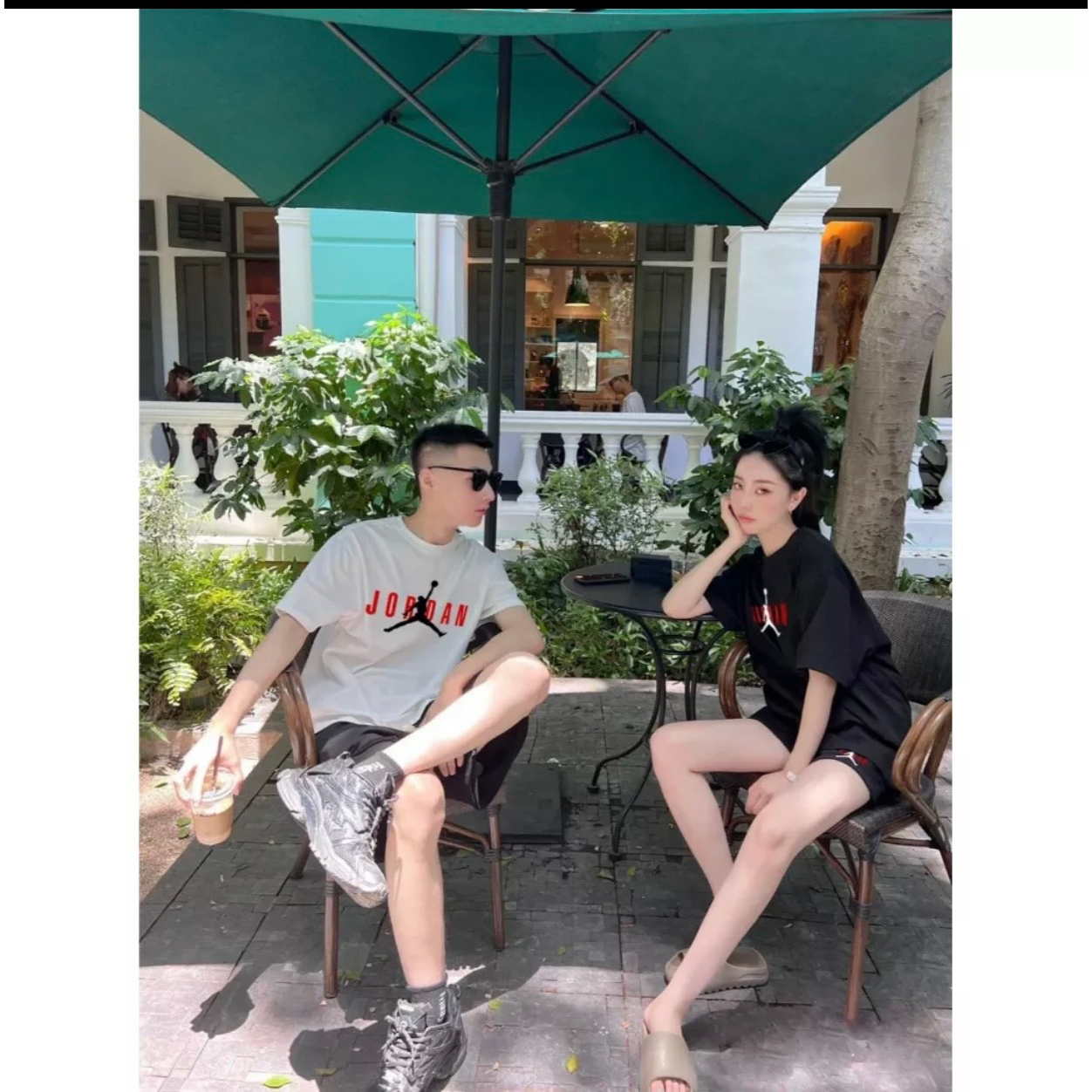 Bộ Quần Áo Thể Thao Mùa Hè Nam Nữ Họa Tiết JOCDAN | BigBuy360 - bigbuy360.vn