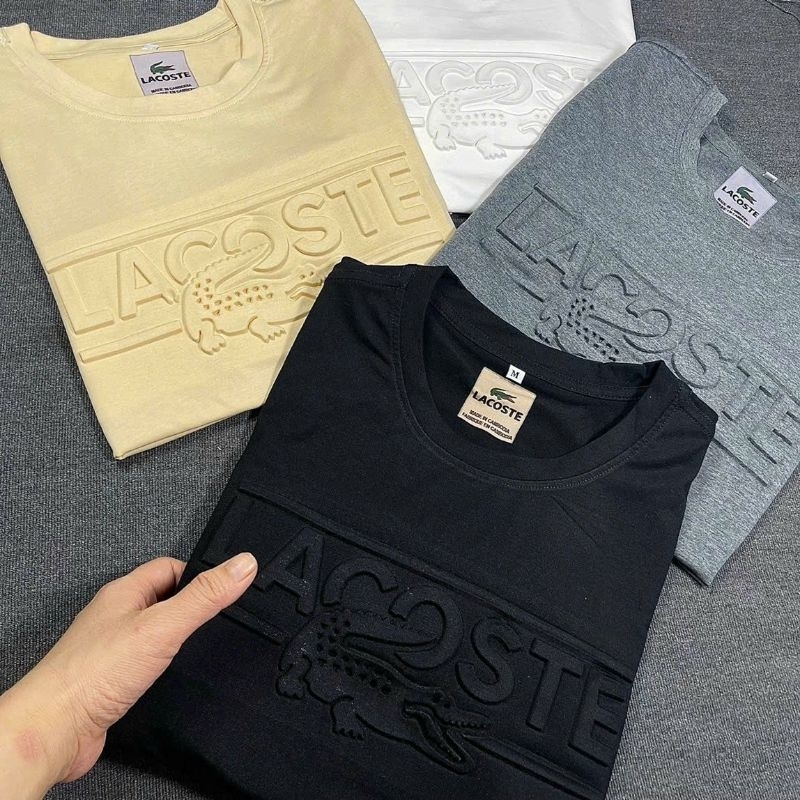 Áo thun nam áo phông cổ tròn Havis dập nổi sang trọng AXK258