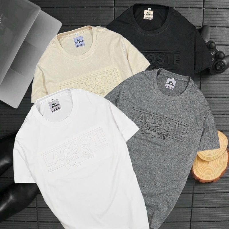 Áo thun nam áo phông cổ tròn Havis dập nổi sang trọng AXK258