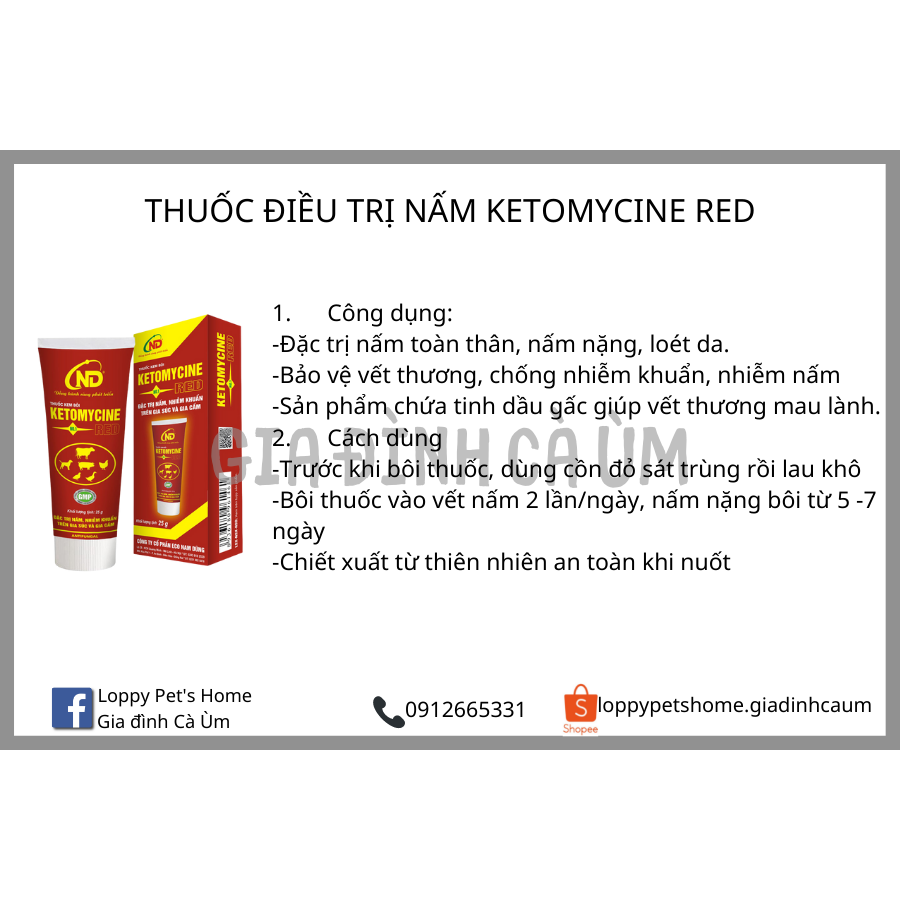 UỐNG/ BÔI NẤM Flucasol/ Ketomycine dành cho thỏ/ chó mèo/ sóc/ chuột
