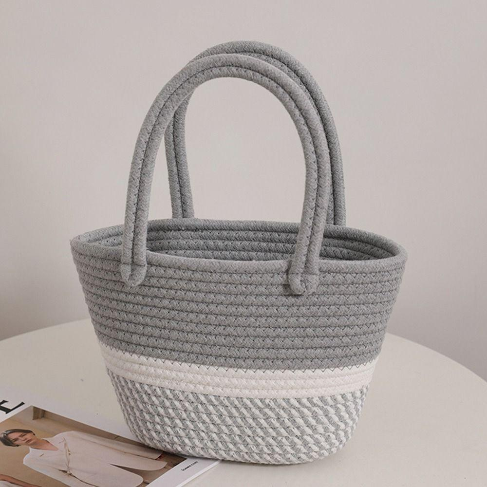 Túi Xách Đan Mây Thời Trang Đi Biển Mùa Hè Cho Nữ.