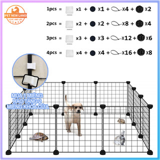 [TẶNG CHỐT] TẤM LƯỚI QUÂY CHUỒNG CHÓ MÈO THỎ LÀM LỒNG CHUỘT CHIM ĐA NĂNG Chuồng Pet Sỉ Lẻ Tấm Lưới Ghép Chuồng Cho