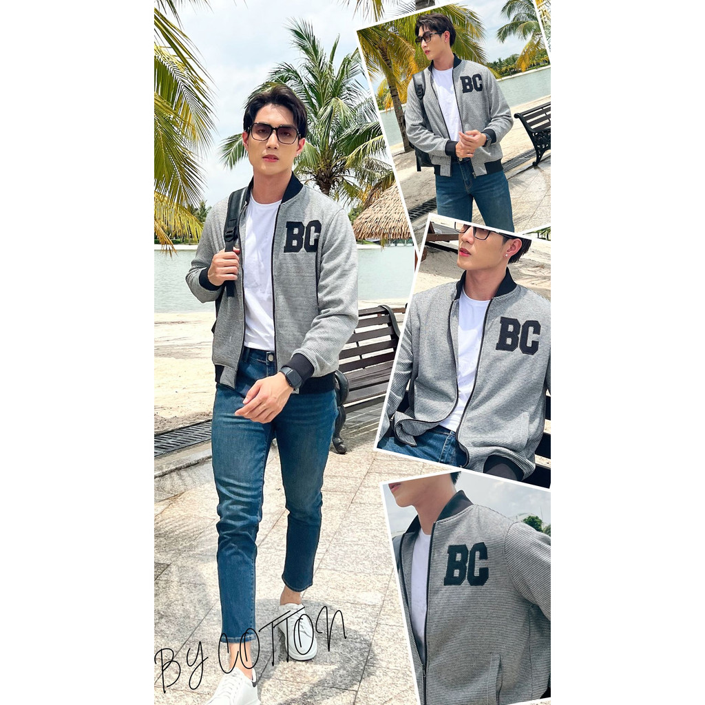 Áo Khoác Nam Cao Cấp BC Embroidery Jacket Bomber BY COTTON