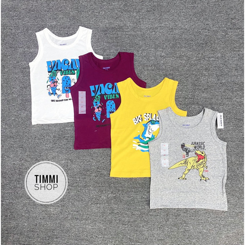 Áo Ba Lỗ Bé Trai Cotton Mềm Mại Hãng Oldnavy Dư Xịn Áo Sát Nách Cho Bé Trai 1 Đến 5 Tuổi