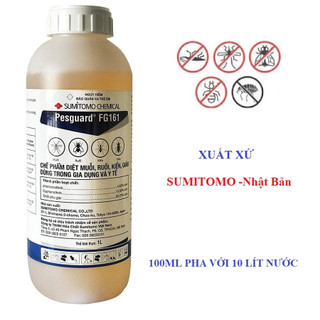 Thuốc xịt gián, kiến, ruồi, muỗi...pesguard fg161 - chai 1 lít